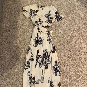 Vici dolls hi/low floral wrap dress